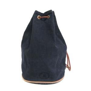 Hermes Polochon Mimil PM Men,Women Cotton Canvas,Leather Shoulder Bag Navy